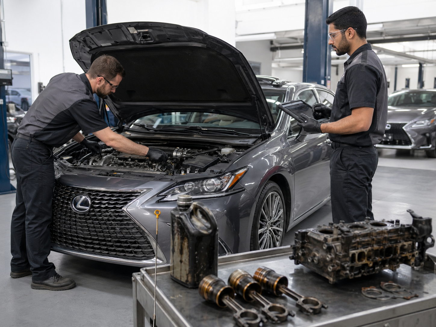 Почему lexus с пробегом начинает расходовать масло